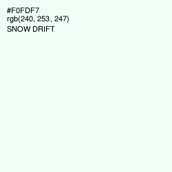 #F0FDF7 - Snow Drift Color Image